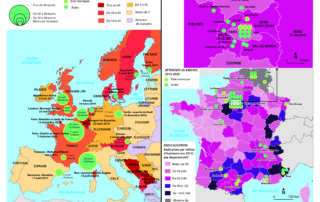 Carte des attentats et combattants jihadistes en Europe