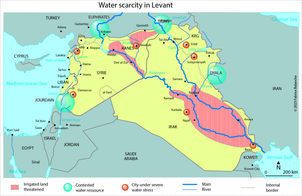 Water scarcity in Levant. Fabrice Balanche