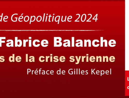 Fabrice Balanche, lauréat de la 11ème édition du Prix du Livre de Géopolitique