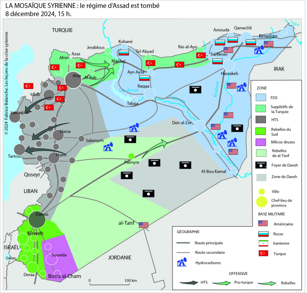 La mosaïque syrienne, 8 décembre 2024, 15h